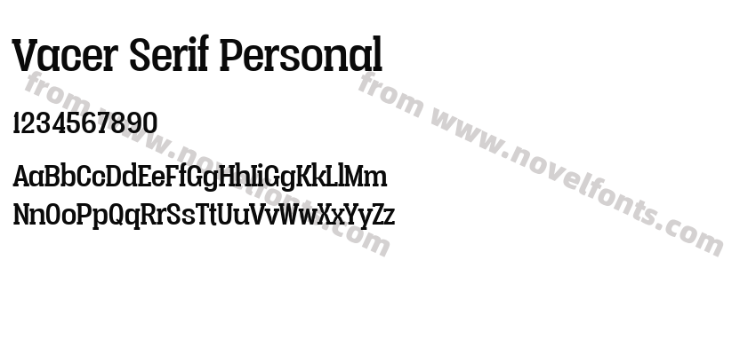 Vacer Serif PersonalPreview