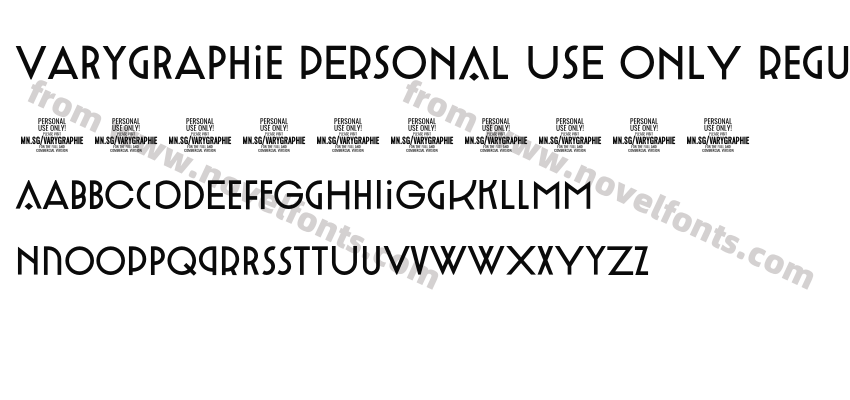 Varygraphie PERSONAL USE ONLY RegularPreview