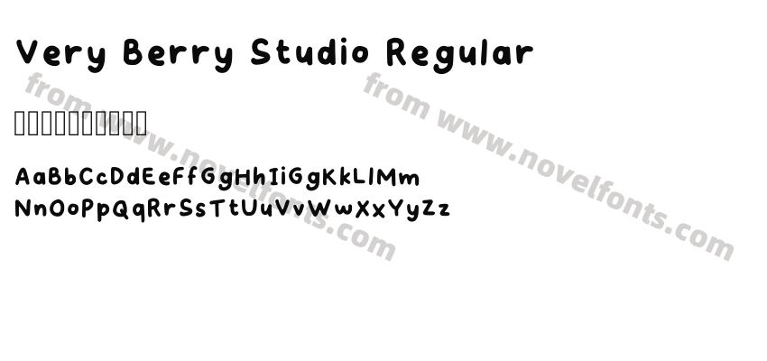 Very Berry Studio RegularPreview