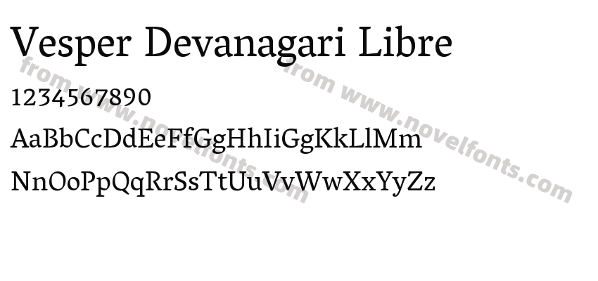 Vesper Devanagari LibrePreview