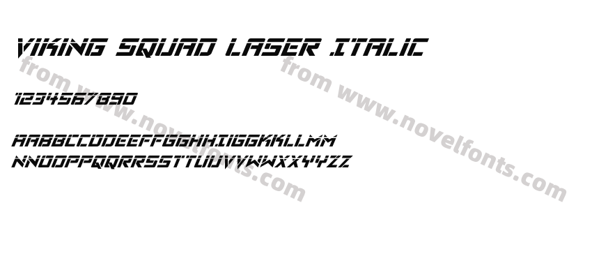 Viking Squad Laser ItalicPreview