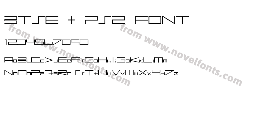 BTSE + PS2 FONTPreview