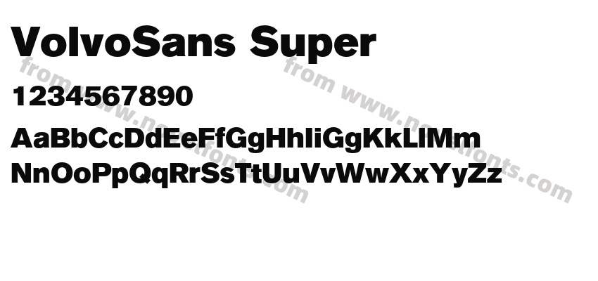 VolvoSans SuperPreview