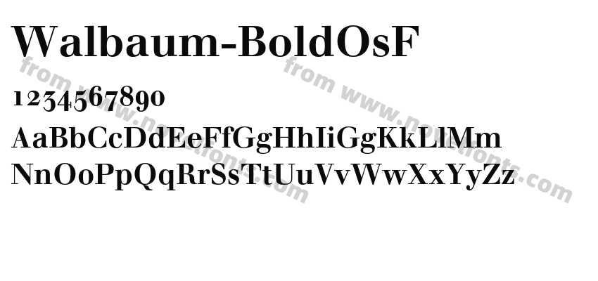 Walbaum Bold OsFPreview