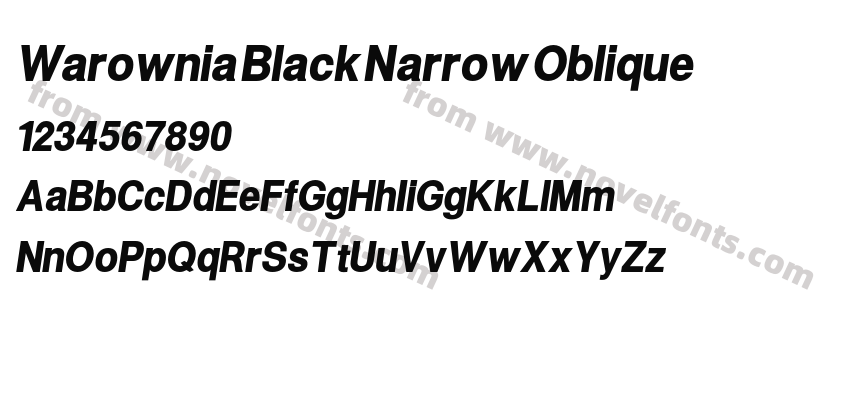 Warownia Black Narrow ObliquePreview