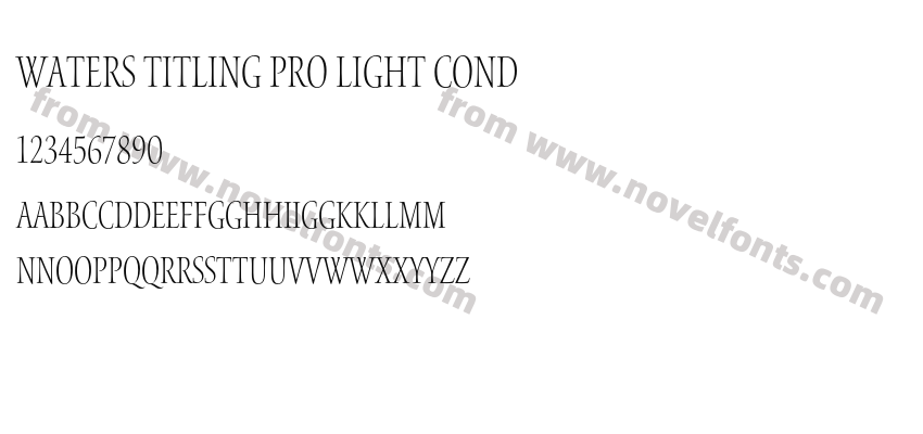 Waters Titling Pro Light CondPreview