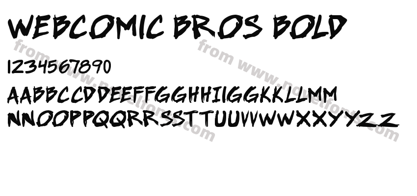 Webcomic Bros BoldPreview