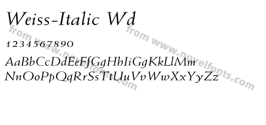 Weiss-Italic WdPreview