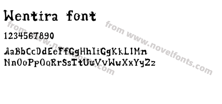 Wentira fontPreview