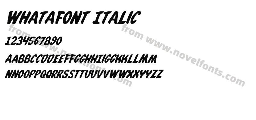 Whatafont ItalicPreview