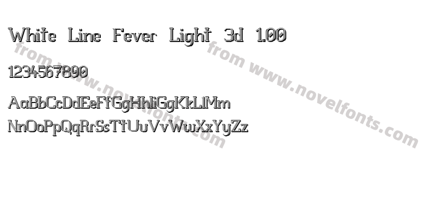 White Line Fever Light 3d 1.00Preview