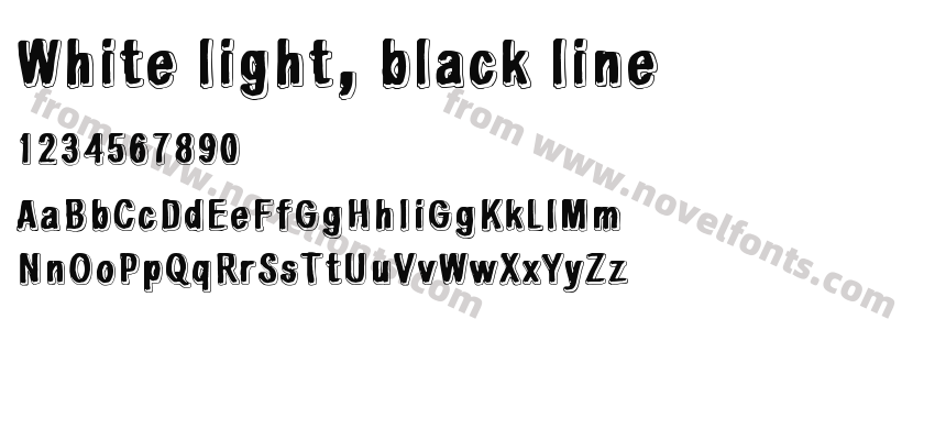 White light, black linePreview