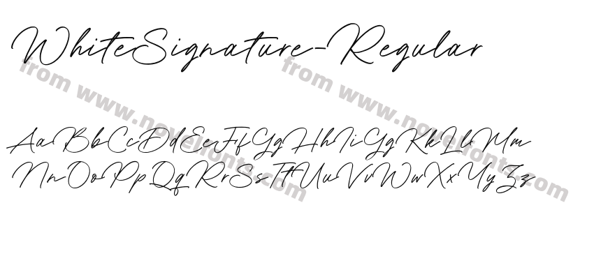 WhiteSignature-RegularPreview