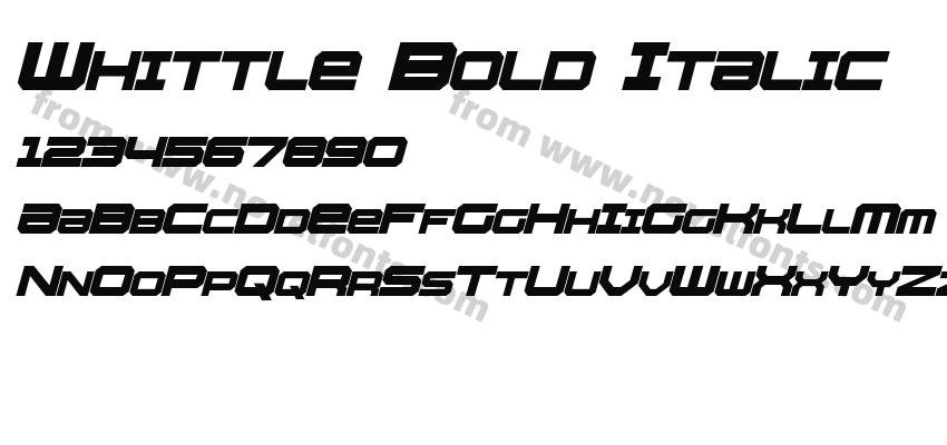 Whittle Bold ItalicPreview