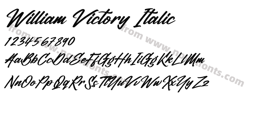 William Victory ItalicPreview