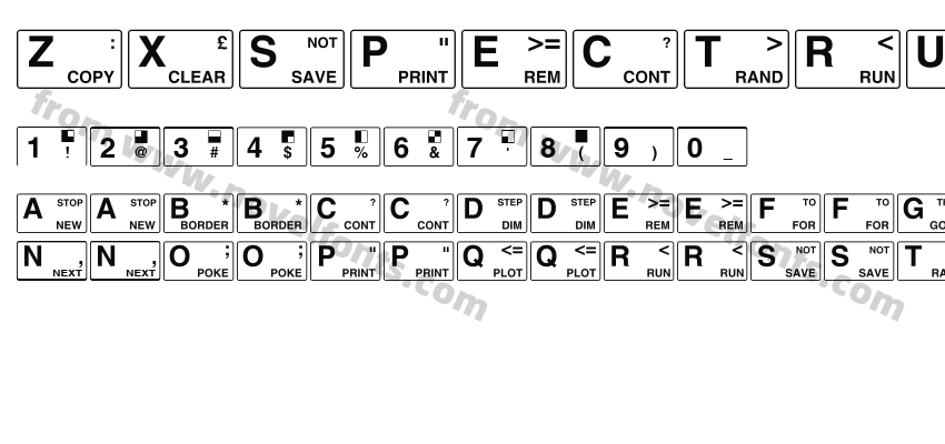 ZXSpectrum KeyboardPreview