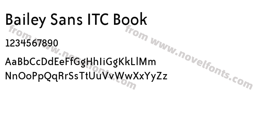 Bailey Sans ITC BookPreview