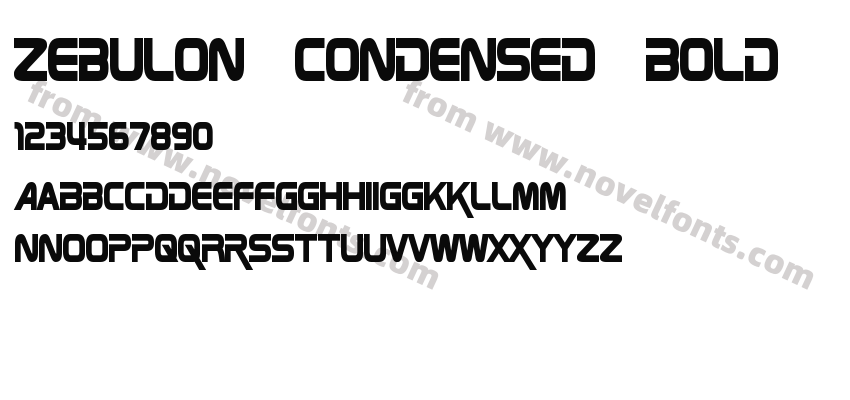 Zebulon Condensed BoldPreview