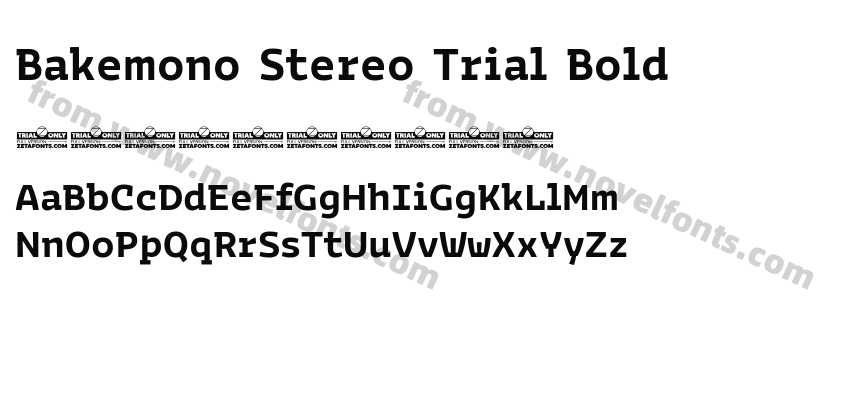 Bakemono Stereo Trial BoldPreview