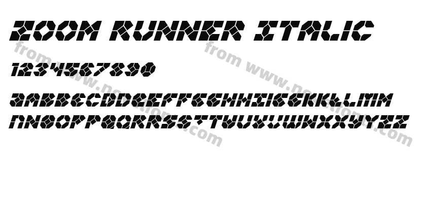 Zoom Runner ItalicPreview