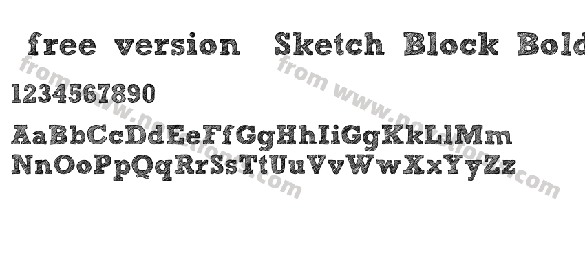 [free version] Sketch Block BoldPreview