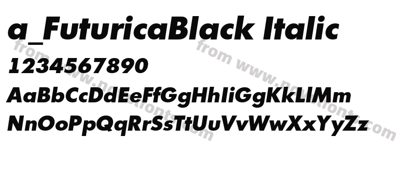 a_FuturicaBlack ItalicPreview