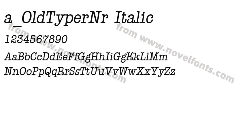 a_OldTyperNr ItalicPreview