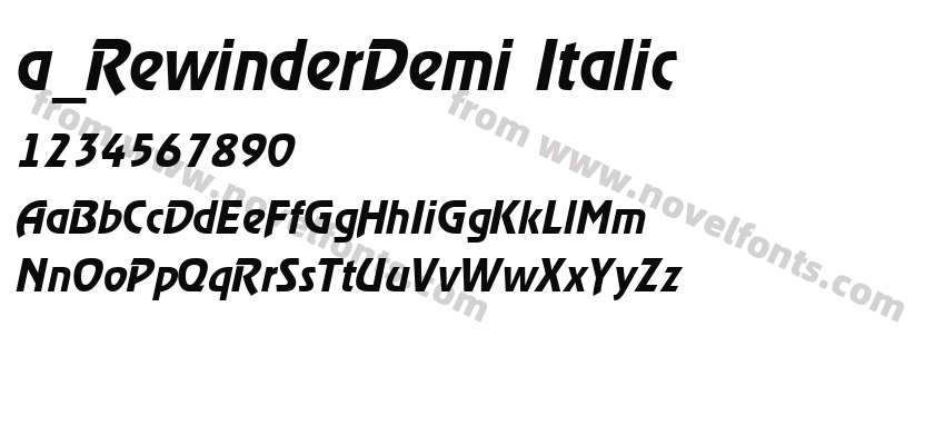 a_ Rewinder Demi ItalicPreview