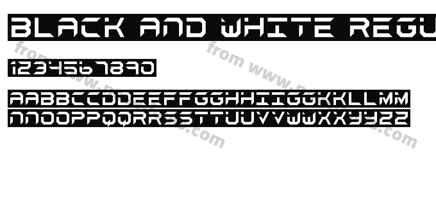 black and white RegularPreview