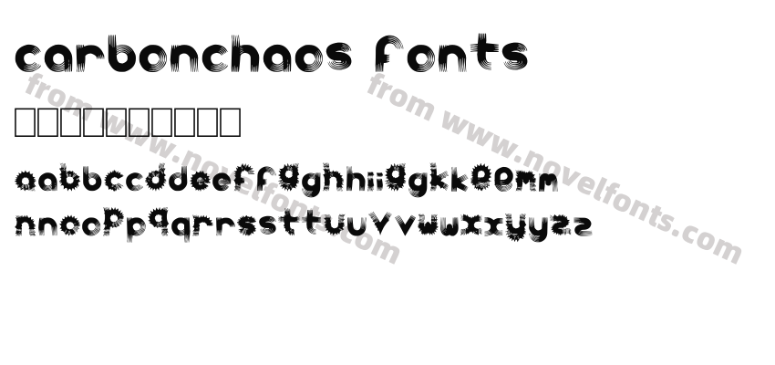 carbonchaos fontsPreview