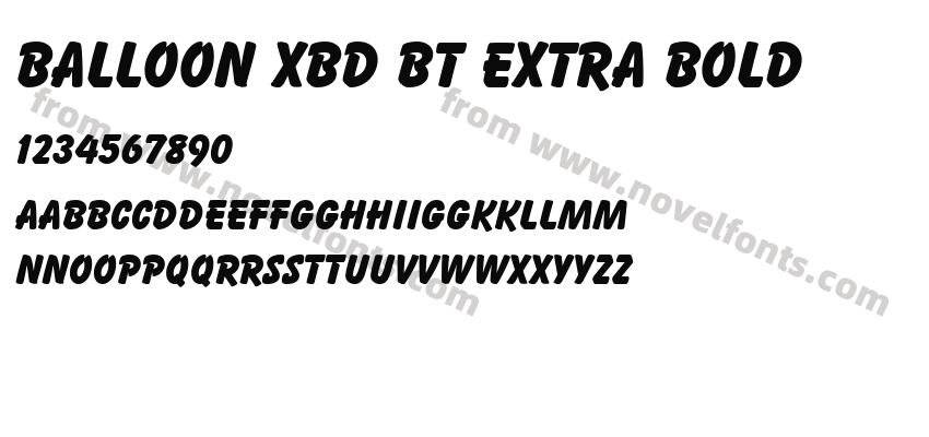 Balloon XBd BT Extra BoldPreview