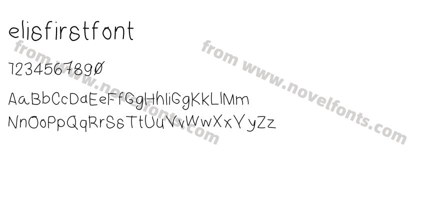 elisfirstfontPreview