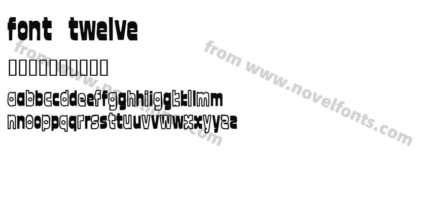 font twelvePreview