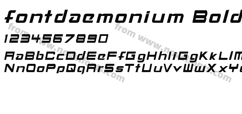 fontdaemonium BoldPreview