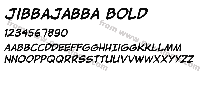 jibbajabba BoldPreview