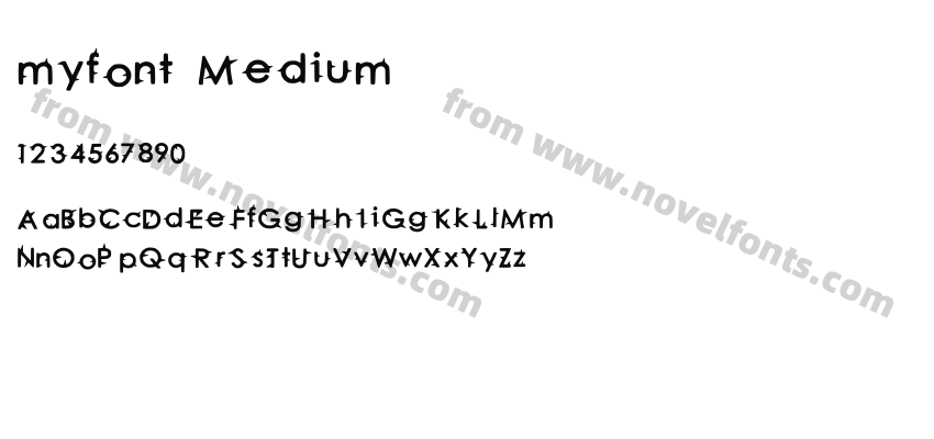 myfont MediumPreview