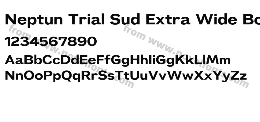 Neptun Trial Sud Extra Wide BoldPreview