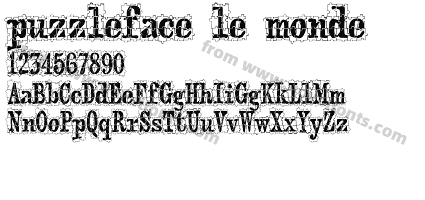 puzzleface le mondePreview