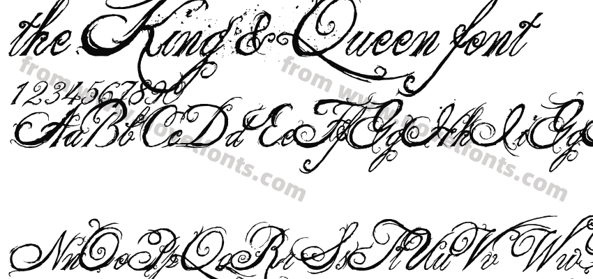 the King & Queen fontPreview