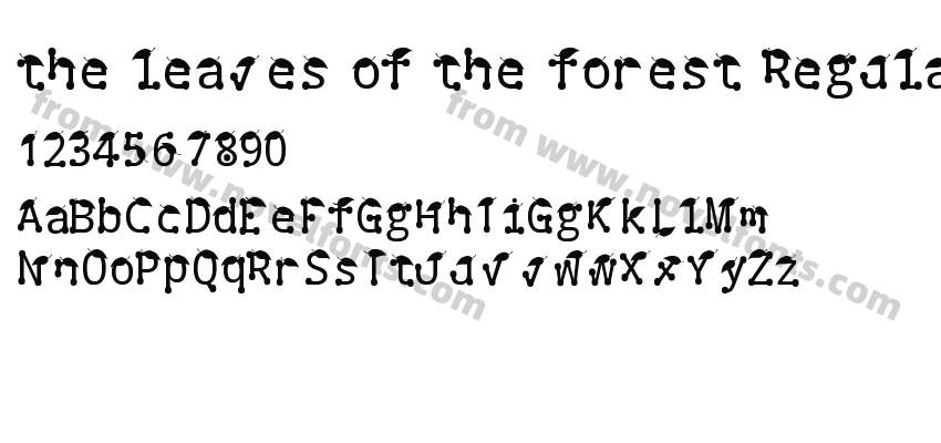 the leaves of the forest RegularPreview