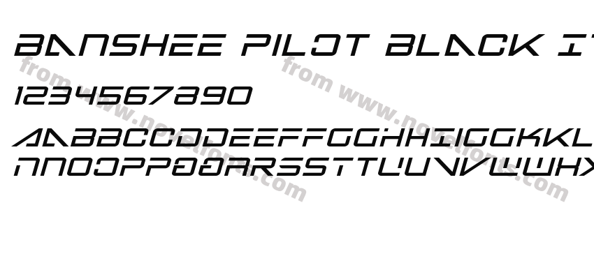 Banshee Pilot Black ItalicPreview