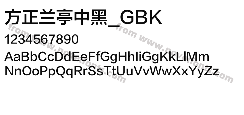 方正兰亭中黑_GBKPreview