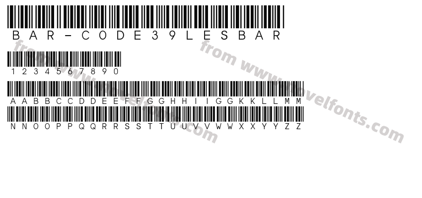 Bar-Code 39 lesbarPreview