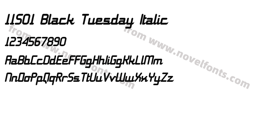 11S01 Black Tuesday ItalicPreview