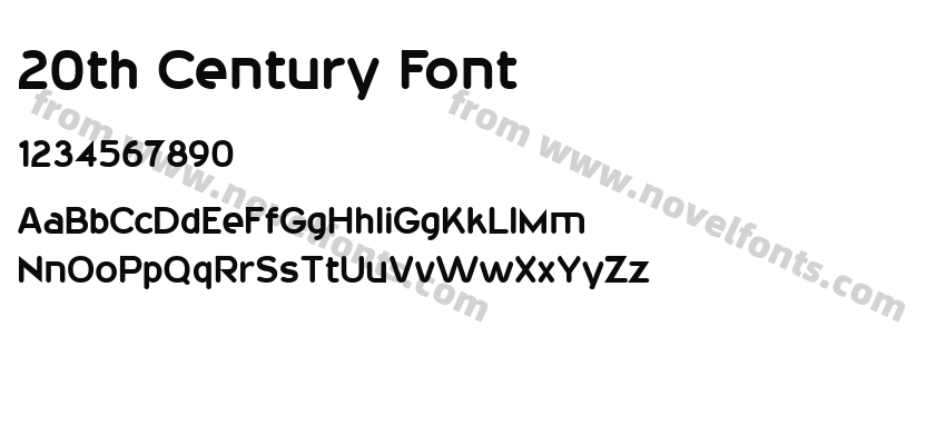 20th Century FontPreview