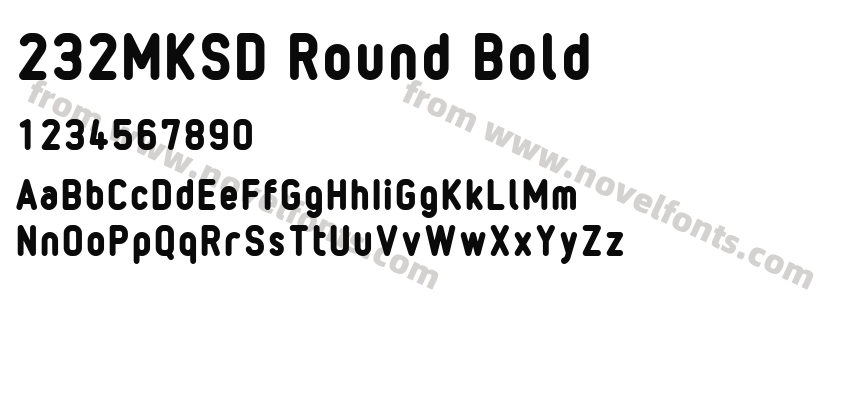 232MKSD Round BoldPreview