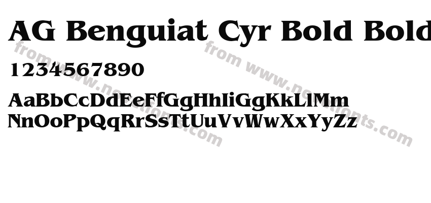 AG Benguiat Cyr Bold BoldPreview