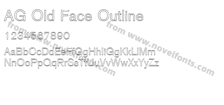 AG Old Face OutlinePreview