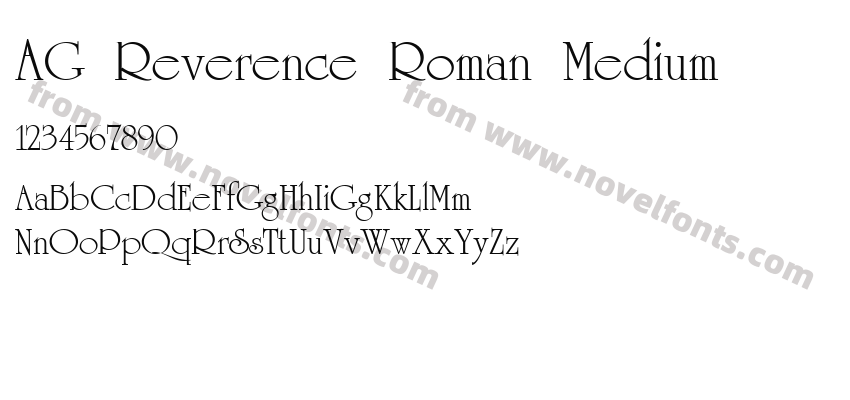 AG Reverence Roman MediumPreview