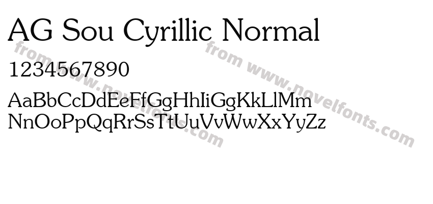 AG Sou Cyrillic NormalPreview